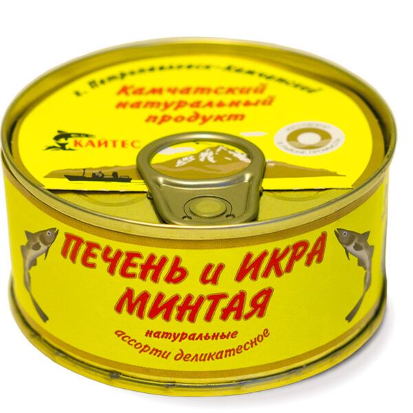 Печень и икра минтая ассорти "Кайтес"